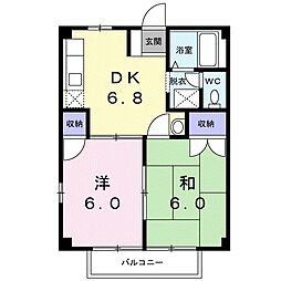 MT.ハウスゆき 2DKの間取図画像