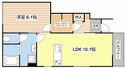 ティエラ 1LDKの間取図画像