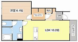 ティエラ 1LDKの間取図画像