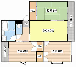 アネックスハイツ 3DKの間取図画像