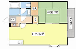 フォレストスクエアB棟 1LDKの間取図画像