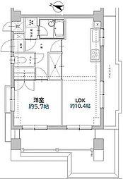 ロイヤルステージ海老名 1LDKの間取図画像