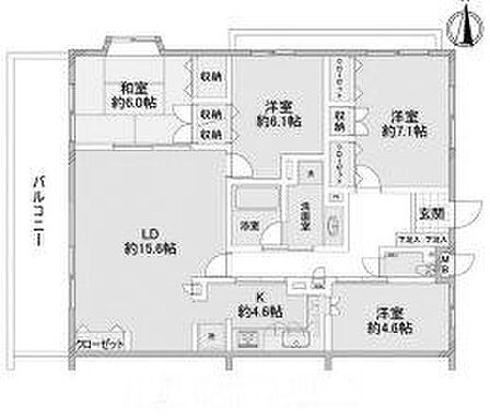 4LDK 間取り
