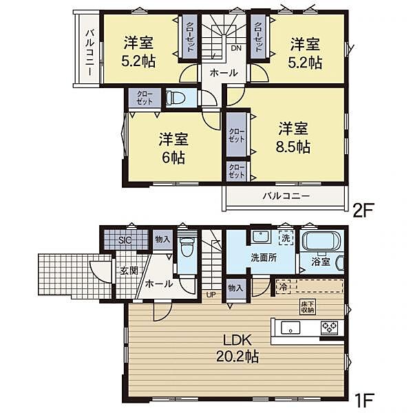 間取りを拡大表示
