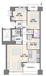 ライオンズスクエア用賀 2SLDKの間取図画像