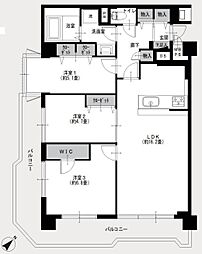 パシフィックニュー中野 3LDKの間取図画像