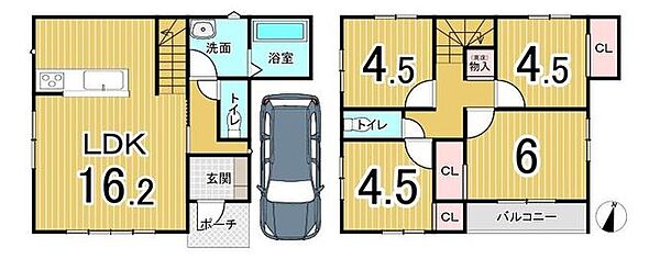 間取りを拡大表示