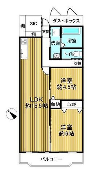 間取りを拡大表示