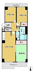 フォルム石切さくら坂 3LDKの間取図画像