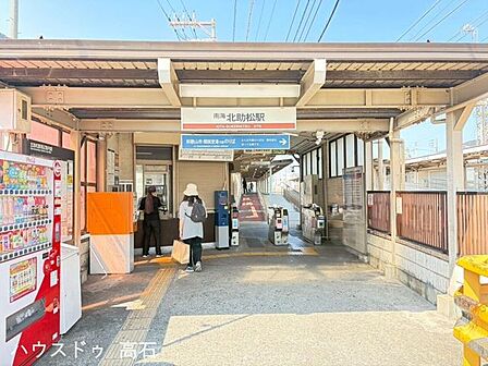 北助松駅和歌山方面 1000m