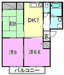 レプラコーン和泉C 3DKの間取図画像