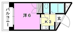 Selene三番館 1Kの間取図画像