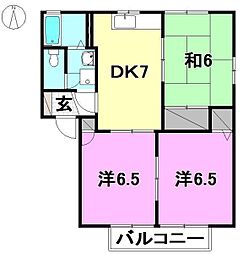 キャステル・KC 3DKの間取図画像