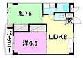 ビージョイマンション5号館8階4.4万円