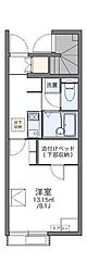 レオパレスアビタシオン春日 1Kの間取図画像