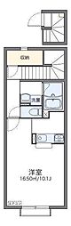 レオパレスレオネクスト段々 1Kの間取図画像