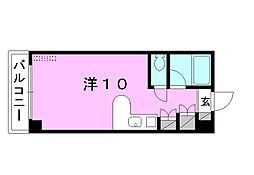 メゾン古町 ワンルームの間取図画像