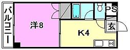 グランピアHOMEN 1Kの間取図画像