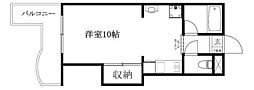 THEROOMTAKASAGO ワンルームの間取図画像