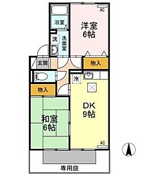 グランドソレーユ・S 2DKの間取図画像