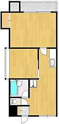 芝ロイヤル 2DKの間取図画像