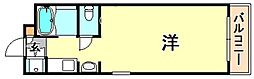 ジョイフル東灘2 ワンルームの間取図画像