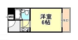 メゾン・ド・アンヴィ ワンルームの間取図画像