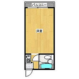クレアドル芦屋西 1Kの間取図画像