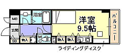フレックス芦屋 ワンルームの間取図画像
