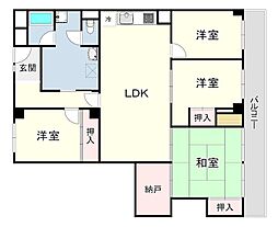 スターハイツ住吉川 4LDKの間取図画像