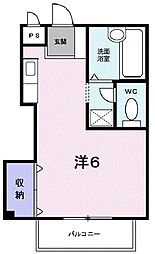 アクシス北青木 ワンルームの間取図画像