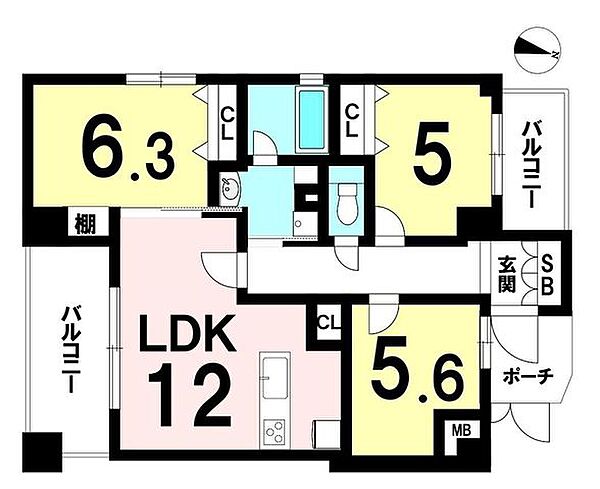 間取りを拡大表示