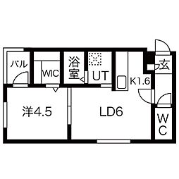 ラグジースペース栄通12 1LDKの間取図画像