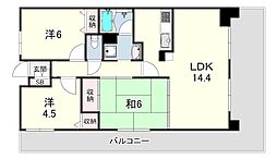アプリーレ垂水 3LDKの間取図画像