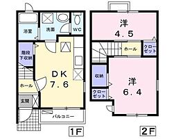 タカラピュアM 2DKの間取図画像