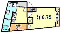 THECITY塩屋 1Kの間取図画像