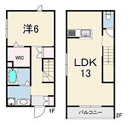 アストレア 1LDKの間取図画像