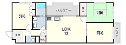 ハイツポールベール 3LDKの間取図画像