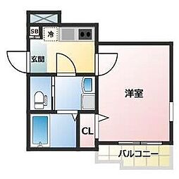 ALEGRIA東二見 1Kの間取図画像