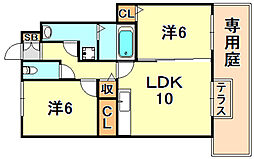 セブンアムール 2LDKの間取図画像