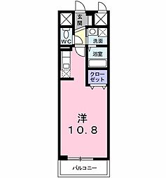いちご館 1Kの間取図画像