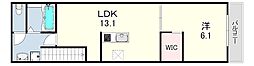 GRANDE MAISON 上ノ丸 1LDKの間取図画像