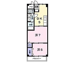 アーバンリバブル 2Kの間取図画像