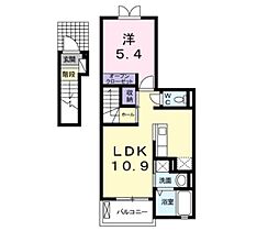 パストラルメゾン白水 1LDKの間取図画像