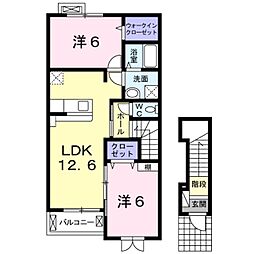 ショーエン・パディー1 2LDKの間取図画像