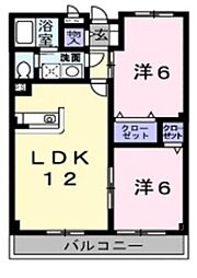 プラムテラス 2LDKの間取図画像