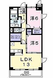 TKエレガンテ 2LDKの間取図画像