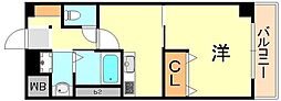 セントヒルズ 1DKの間取図画像