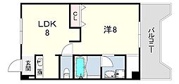 コンフォートメイアイ2号館 1LDKの間取図画像