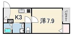 raisond'etre 1Kの間取図画像